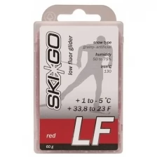 Парафин низкофтористый SkiGo LF Red, +1/-5, 60 г
